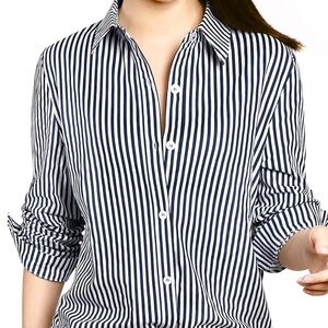 Lauren Ralph Lauren button down striped blouse - size small